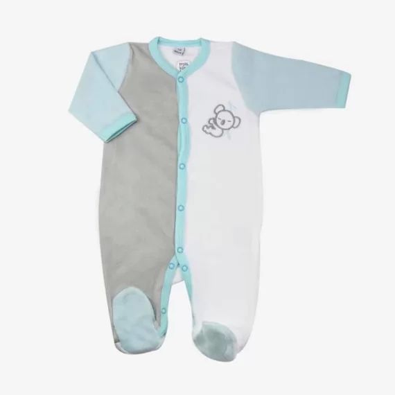 Pyjama  bébé 1 mois  – TROIS KILOS SEPT gris