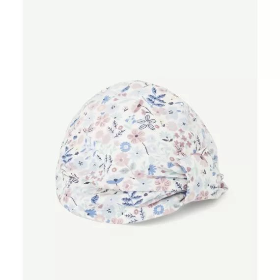 Turban bébé fille imprimé fleuri avec noeud –  – Soldes