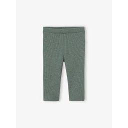 Legging basics bébé en côtes vert