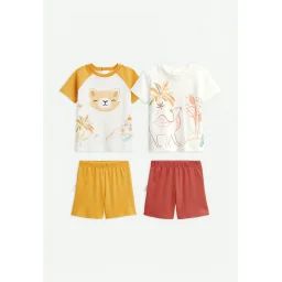 Lot De 2 Pyjamas Bébé Liwa Jaune