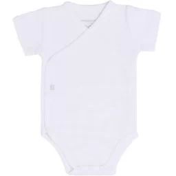 Body manches courtes en coton bio Pure blanc (1 mois)
