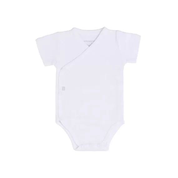 Body manches courtes en coton bio Pure blanc (1 mois)