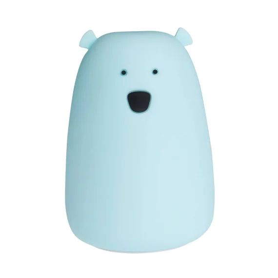 Veilleuse Lumineuse Tactile En Silicone Ourson Bleu