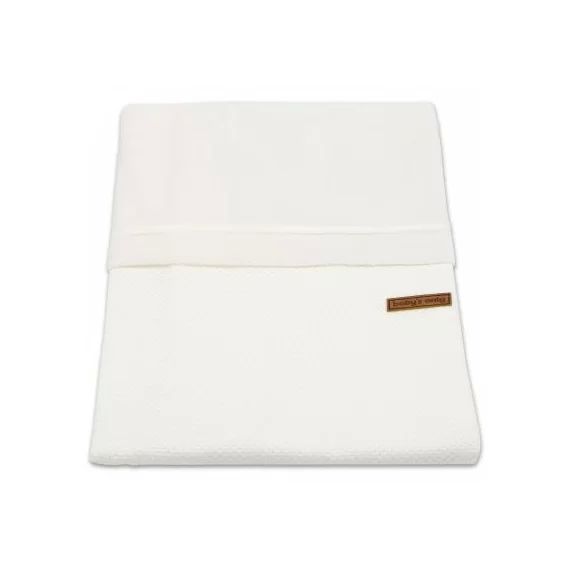 Housse de couette pour berceau Classic blanc ivoire (80 x 80 cm)