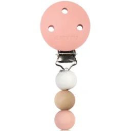 Attache sucette Lapidou rose