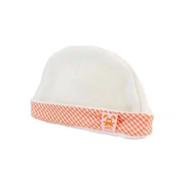 Bonnet De Naissance En Coton Bio Orange