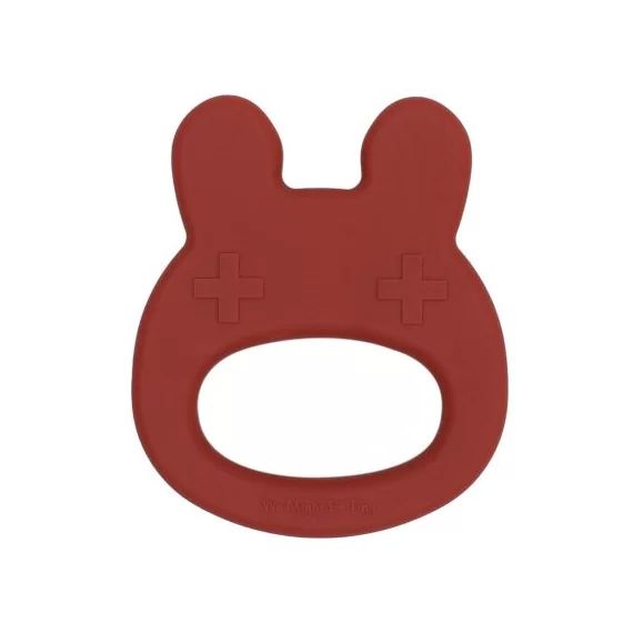 Anneau de dentition en silicone lapin rouille