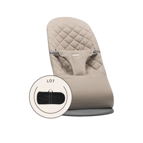 Transat avec Sac de transport – Gris sable / Tissé, matelassage Classique / Gris foncé