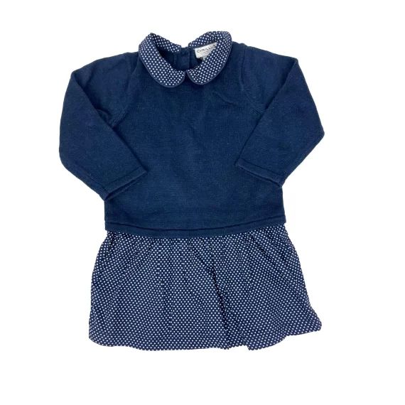 Robe fille bi matiere 12 mois