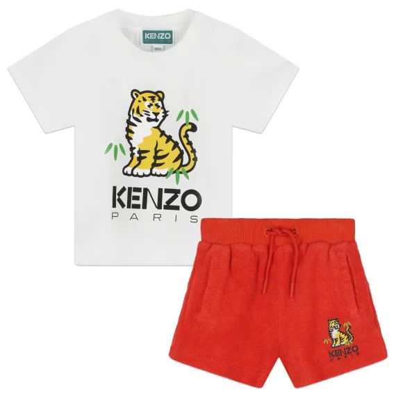T-shirt et short bimatières Garçon