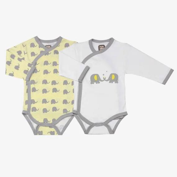 Lot De 2 Bodies Croisés Jaune