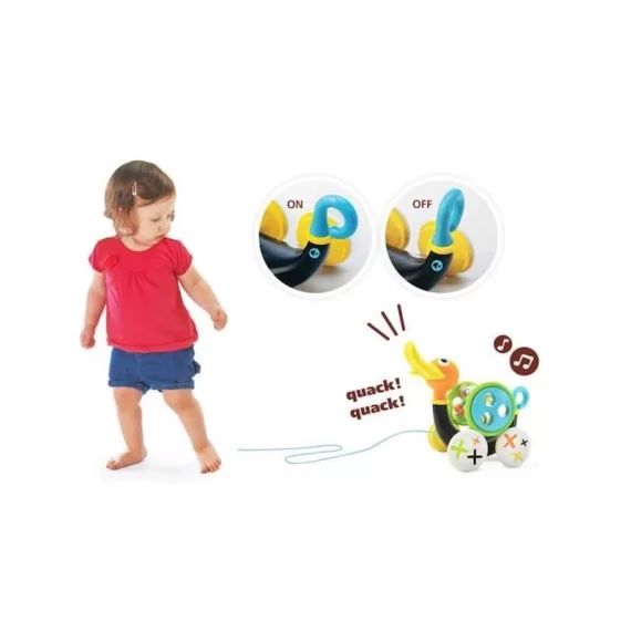 Jouet D&rsquo;Éveil Bébé – Yookidoo – Canard à Tirer bleu