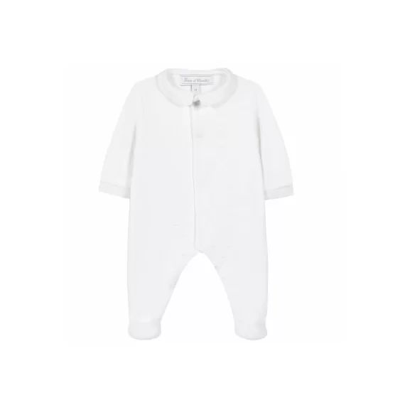 Pyjama léger blanc Linge d&rsquo;antan (3 mois)