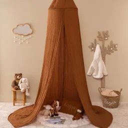 Ciel De Lit Gaze De Coton – Lili Marron