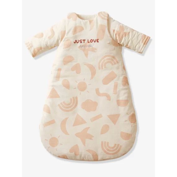 Gigoteuse manches amovibles en coton bio* HAPPY SKY beige imprimé