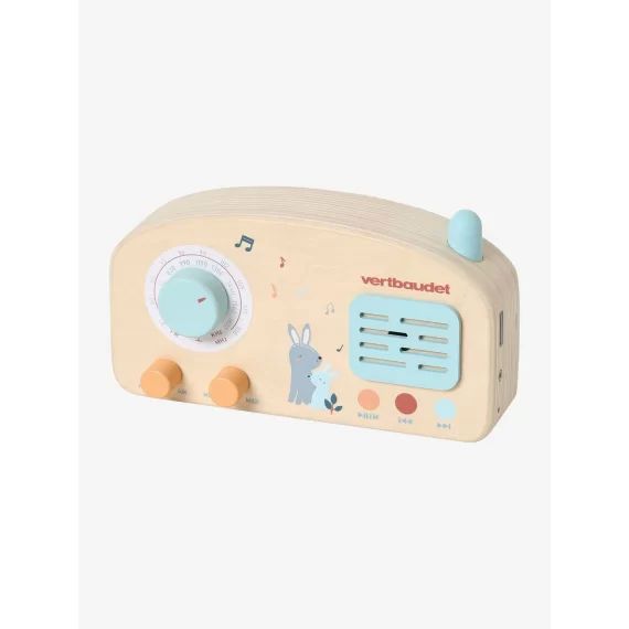 Radio musicale en bois FSC® LES AMIS DE LA FORÊT bois