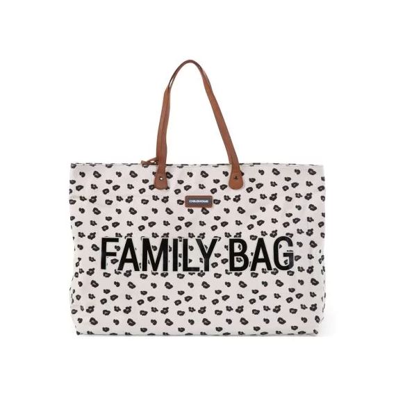 Sac à anses Family bag léopard