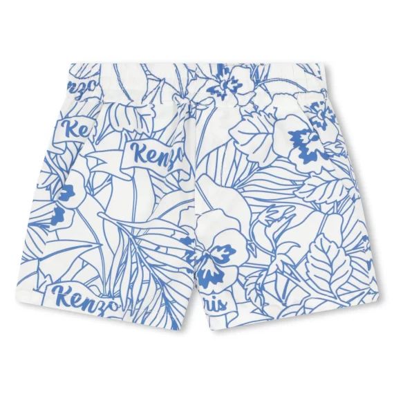 Short en popeline coton Garçon Blanc