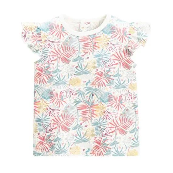 T-shirt Bébé Fille Chat Bada Bada Bleu