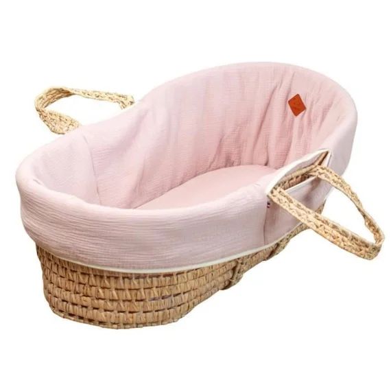 Couffin Bébé Avec Matelas Habillage Et Drap Housse Rose Taille Unique Rose