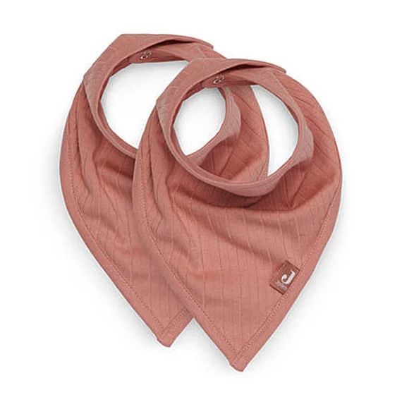 Lots De 2 Bavoirs Bandana En Coton Rose