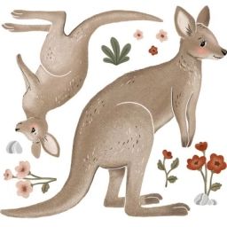 Stickers muraux Kangourou Lilydale (65 x 61 cm)