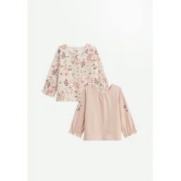 Lot De 2 T-shirts Manches Longues Manouk Rose