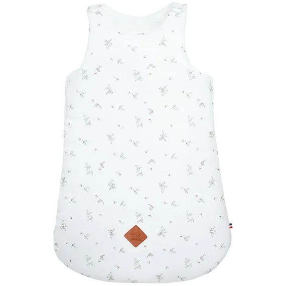 Gigoteuse Sans Manches En Coton Melody Blanc Imprimé Minimaliste