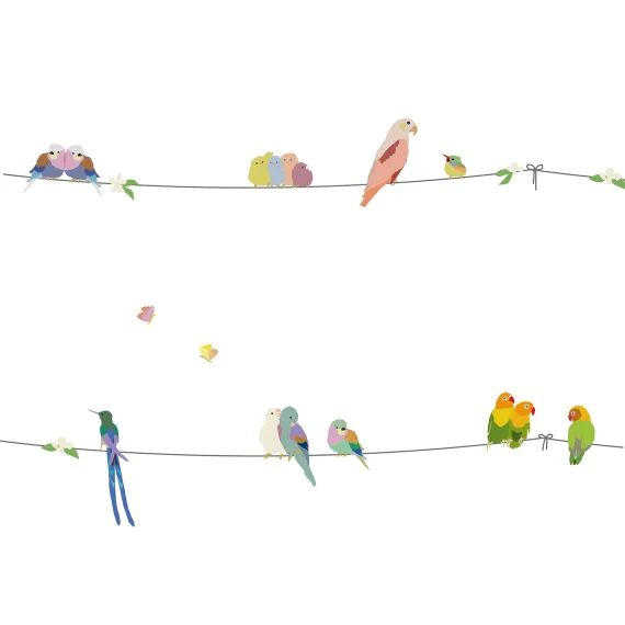 Frise adhésive With the birds (5 m)