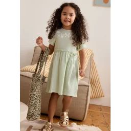 Robe Bébé En Gaze De Coton Arya Vert