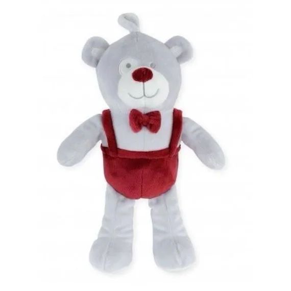 TROIS KILOS SEPT Peluche musicale ours – Praline et Caramel gris