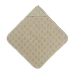 Cape De Bain Bébé Coton Éponge 75x75cm Miffy Jacquard Vert Olive Vert
