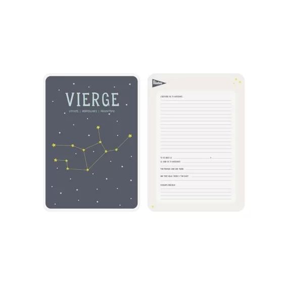 Affiche signe astrologique Vierge (21,4 x 32,5 cm)