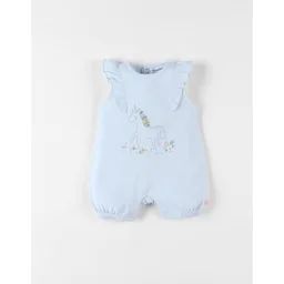 Combishort Licorne En Jersey Bleu
