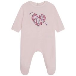 Pyjama en velours Fille Rose