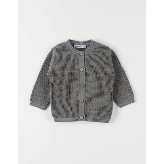 Cardigan En Tricot Coton Vert