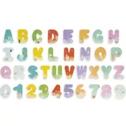 Jeu de bain Lettres et chiffres du bain