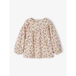 Tee-shirt imprimé bébé manches longues écru