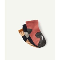 Le lot de 3 paires de chaussettes avec motifs animaliers –  – Soldes