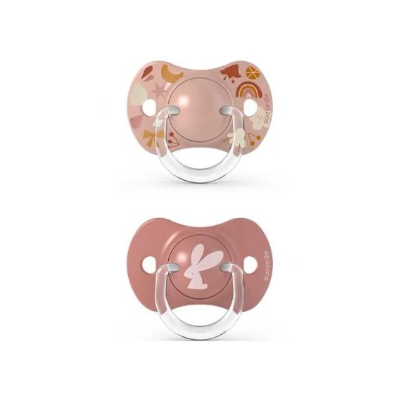 Lot de 2 sucettes symétriques SX PRO Into the forest rose (0-6 mois)