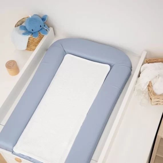 Matelas à  langer avec 2 éponges amovibles – Bleuet – 42 x 70 cm bleu
