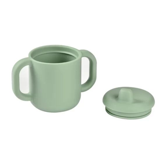 Tasse d&rsquo;Apprentissage Silicone Béaba – Vert Sauge