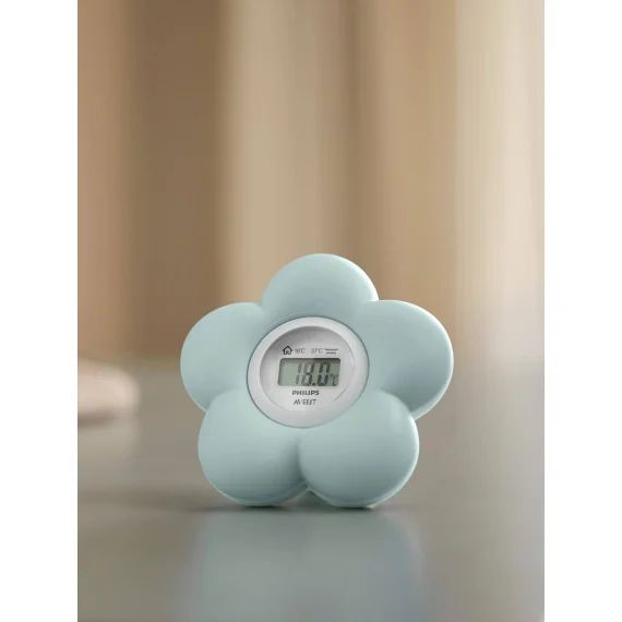 Thermomètre numérique 2 en 1 Philips AVENT forme fleur vert