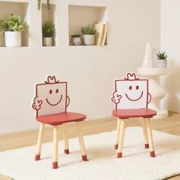 Chaise Enfant Collection Monsieur/madame – Monsieur Costaud (lot De 2) Pierre Rouge