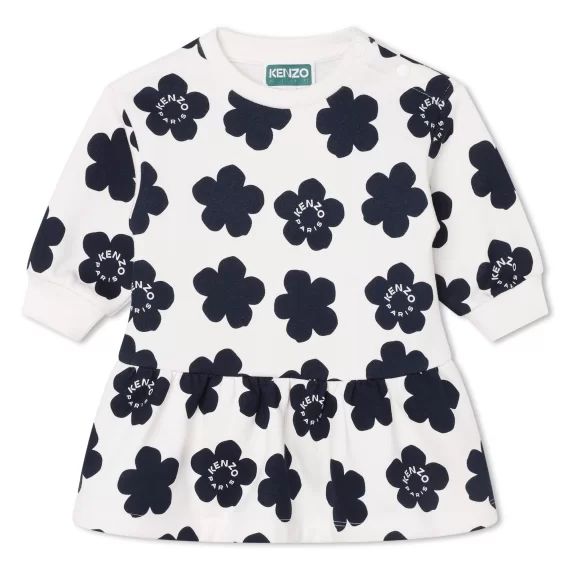 Robe en coton majoritaire Fille Blanc