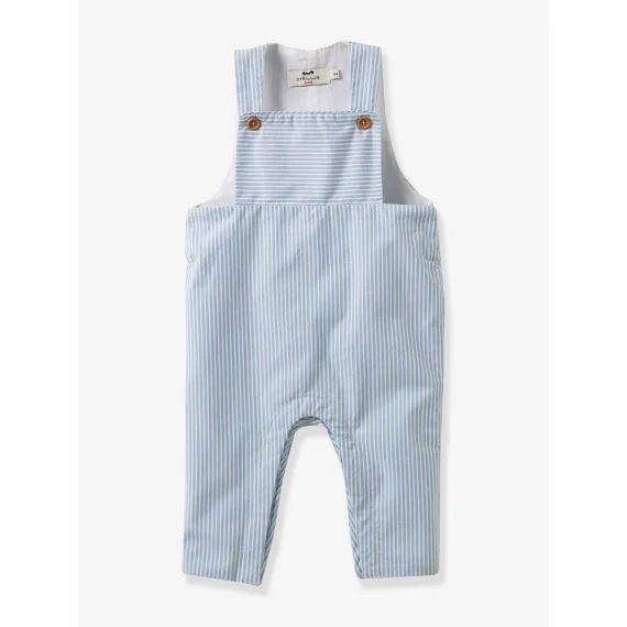 Salopette rayée bébé CYRILLUS rayé bleu