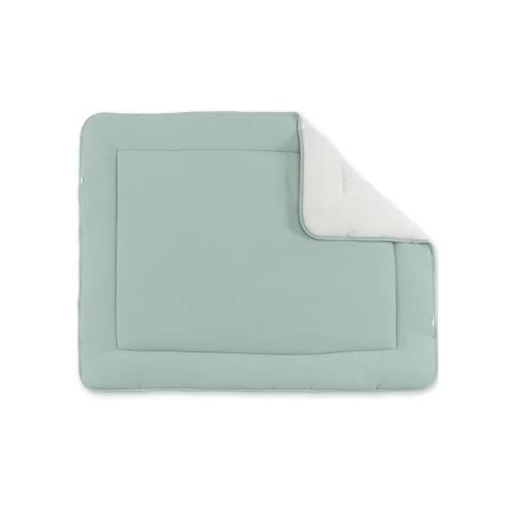 Tapis de jeu réversible Wafle Lunar vert d&rsquo;eau (75 x 95 cm)