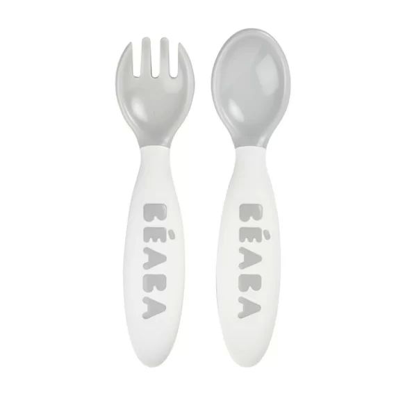 Set Couverts Ergonomiques Deuxième Age Béaba – Light Mist