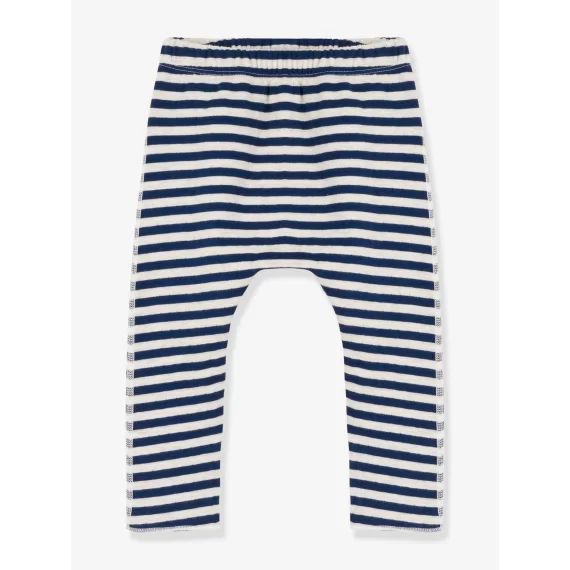 Pantalon bébé rayé en tubique – PETIT BATEAU bleu