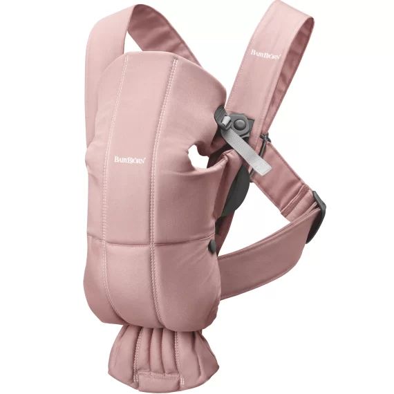 Porte-bébé Mini – Rose poudré / Coton